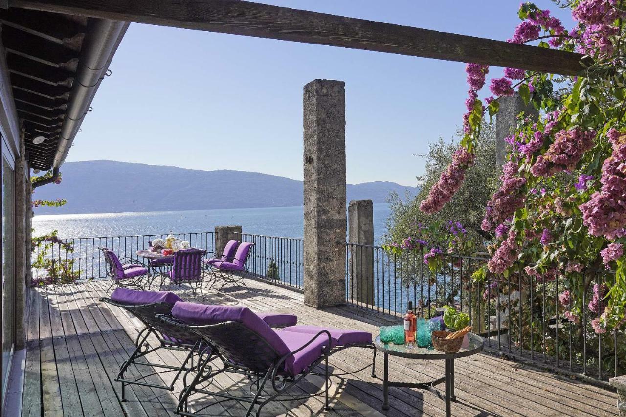 Villa Rachele: Stunning Luxury Villa In Centre Gargnano With Private Pool And Breathtaking Views Bagian luar foto