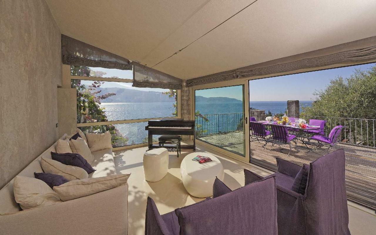 Villa Rachele: Stunning Luxury Villa In Centre Gargnano With Private Pool And Breathtaking Views Bagian luar foto