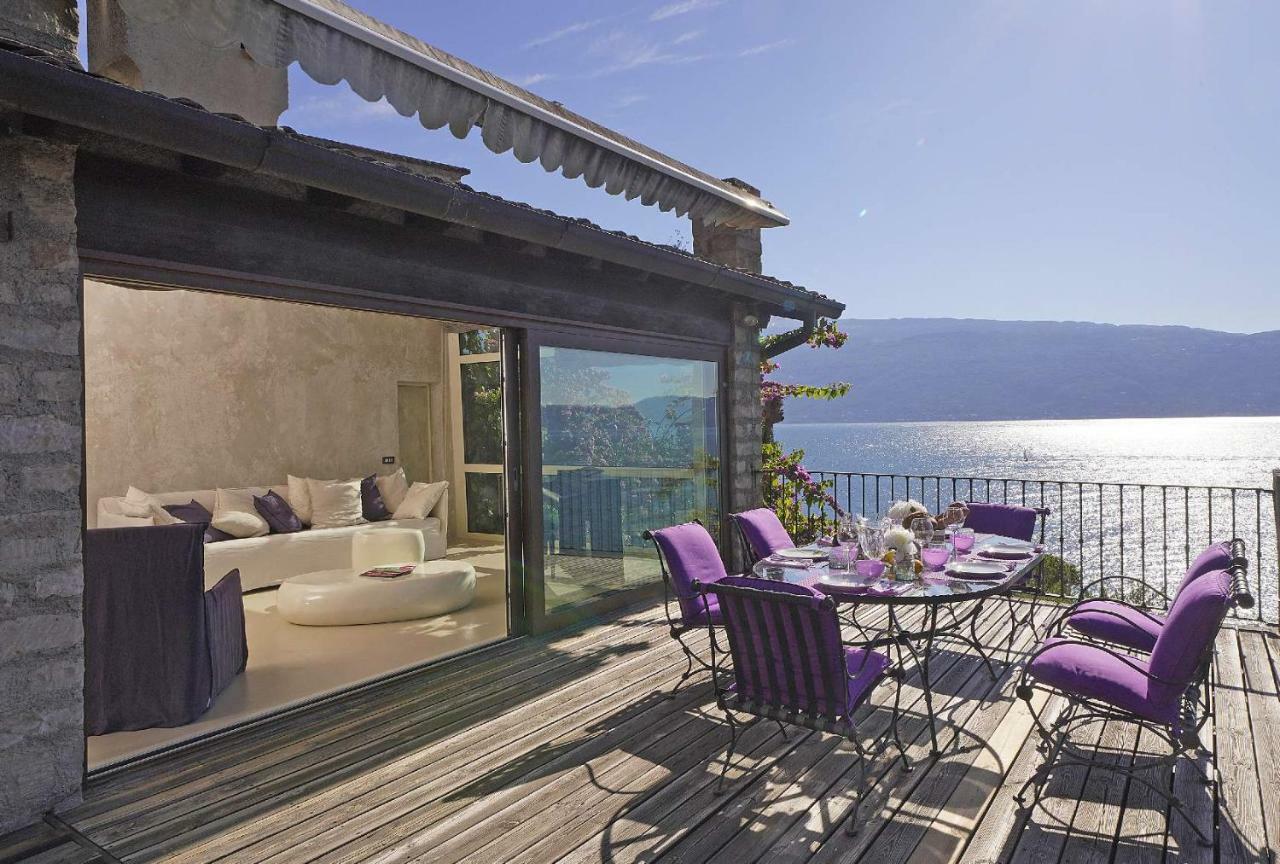 Villa Rachele: Stunning Luxury Villa In Centre Gargnano With Private Pool And Breathtaking Views Bagian luar foto